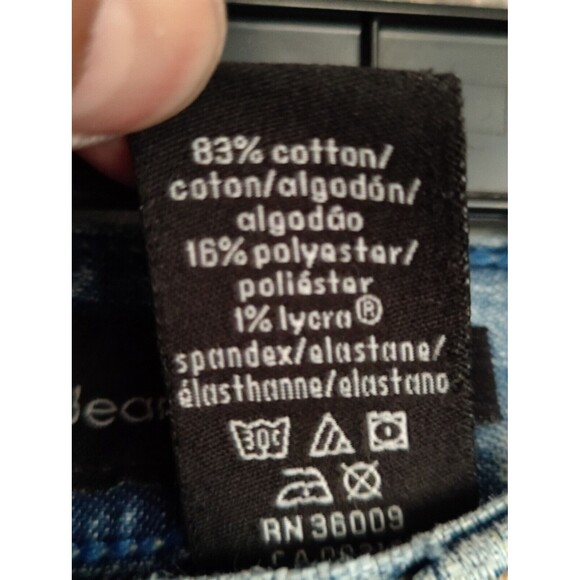 Calvin Klein Women's jeans Blue Cropped Cuffed Medium Wash Denim Jeans Size 10 - Picture 9 of 11